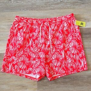 NWT All in Motion Men's UPF Hybrid Shorts Red Size XXL